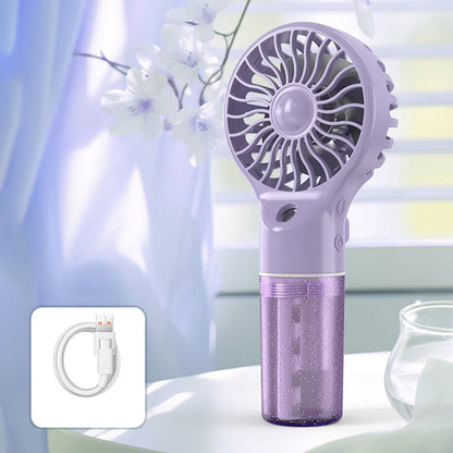 🌞Summer Hot Sale 50% OFF: Only £9.99!!💥⚡50K+ SOLD💦Mist Spray Handheld Cooling Fan☀️USB Rechargeable Portable Mini Humidifying Fan For Hot Weather