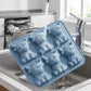 🏆LAST DAY SALE – ONLY ￡7.99!!🔥🐄Highland Cow Silicone Ice Cube Mold Tray🧊Flexible Easy Release Cute Cattle Shape Ice Tray For Drinks Baking