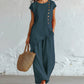 🌈2026 Summer Hot Sale 50% OFF!🪡Women's Asymmetric Hem Top & Pants 2-Piece Set✨Irregular Cut Loose Matching Outfit Soft Fabric Casual Daily Holiday Suit
