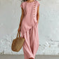 🌈2026 Summer Hot Sale 50% OFF!🪡Women's Asymmetric Hem Top & Pants 2-Piece Set✨Irregular Cut Loose Matching Outfit Soft Fabric Casual Daily Holiday Suit