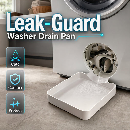 🏆LAST DAY SPECIAL PRICE ￡7.99‼️💥50K+ SOLD✨💧Anti-Leak Washing Machine Drain Pan🧺Universal Front Loader Water Drip Catch Tray Laundry Room Accessory