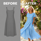 💗LAST DAY SALE 60% OFF⚡50K+ SOLD💕👗Women’s Summer Round Neck Elegant Solid Color Dress✨ Elegant & Comfortable☀️