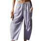 💗Summer Hot Sale 50% OFF:Only £14.99!!⚡50K+ SOLD💕👖Loose Fit Gingham Plaid Pants💦Soft Airy Vacation Daily Wide Leg Trousers🌿