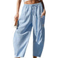 💗Summer Hot Sale 50% OFF:Only £14.99!!⚡50K+ SOLD💕👖Loose Fit Gingham Plaid Pants💦Soft Airy Vacation Daily Wide Leg Trousers🌿