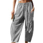 💗Summer Hot Sale 50% OFF:Only £14.99!!⚡50K+ SOLD💕👖Loose Fit Gingham Plaid Pants💦Soft Airy Vacation Daily Wide Leg Trousers🌿