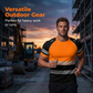 🔥 LIMITED-TIME 50% OFF! ✨👕Men’s Fluorescent Color Block Athletic Shirt Outdoor Safety Tee🏃High Visibility Quick Dry Work Sports Top🏗️Lightweight Breathable Quick Dry Outdoor Work Sport Tee