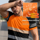 🔥 LIMITED-TIME 50% OFF! ✨👕Men’s Fluorescent Color Block Athletic Shirt Outdoor Safety Tee🏃High Visibility Quick Dry Work Sports Top🏗️Lightweight Breathable Quick Dry Outdoor Work Sport Tee