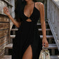 💃LAST DAY SPECIAL PRICE ￡15.99‼️⚡50K+ SOLD💕👗Women's Summer Sexy V-Neck Maxi Dress✨Flowy Floor-Length Split Sundress For Beach Holiday Party Daily👗