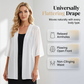 🏆🌸LAST DAY SPECIAL PRICE ￡10.99‼️50K+ SOLD💕 Women's Chiffon Open Front Cardigan ✨ Lightweight, Breezy & Perfect for Summer Layering