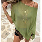 🔥SUMMER HOT SALE £10.99!!💥50K+ SOLD!🧶Women's Hollow Out Knit Shawl Poncho✨Lightweight Breathable Loose Knit Cover Up For Daily Beach Holiday🏖️