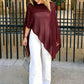 🔥SUMMER HOT SALE £10.99!!💥50K+ SOLD!🧶Women's Hollow Out Knit Shawl Poncho✨Lightweight Breathable Loose Knit Cover Up For Daily Beach Holiday🏖️