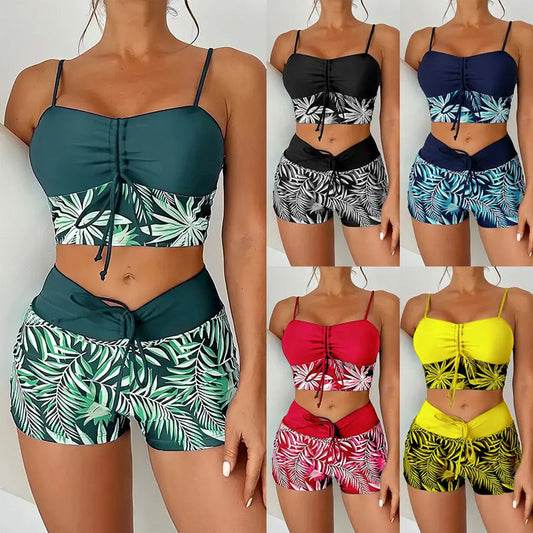 👙Summer Beach Swimwear Hot Sale £13.99!!💥50K+ Sold!🌴Women’s Printed Two-Piece Swimsuit✨High Waist Bikini Set Floral Print Split Swimwear For Pool Holiday