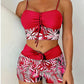 👙Summer Beach Swimwear Hot Sale £13.99!!💥50K+ Sold!🌴Women’s Printed Two-Piece Swimsuit✨High Waist Bikini Set Floral Print Split Swimwear For Pool Holiday