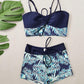 👙Summer Beach Swimwear Hot Sale £13.99!!💥50K+ Sold!🌴Women’s Printed Two-Piece Swimsuit✨High Waist Bikini Set Floral Print Split Swimwear For Pool Holiday