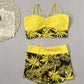 👙Summer Beach Swimwear Hot Sale £13.99!!💥50K+ Sold!🌴Women’s Printed Two-Piece Swimsuit✨High Waist Bikini Set Floral Print Split Swimwear For Pool Holiday