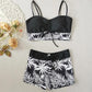 👙Summer Beach Swimwear Hot Sale £13.99!!💥50K+ Sold!🌴Women’s Printed Two-Piece Swimsuit✨High Waist Bikini Set Floral Print Split Swimwear For Pool Holiday