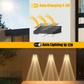 💡Solar Outdoor Wall Light – 3 Color & Rainbow🌈Waterproof LED Solar Wall Lamp Fence Porch Patio Yard Decor UK🇬🇧