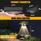 💡Solar Outdoor Wall Light – 3 Color & Rainbow🌈Waterproof LED Solar Wall Lamp Fence Porch Patio Yard Decor UK🇬🇧