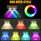 💡Solar Outdoor Wall Light – 3 Color & Rainbow🌈Waterproof LED Solar Wall Lamp Fence Porch Patio Yard Decor UK🇬🇧