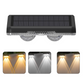 💡Solar Outdoor Wall Light – 3 Color & Rainbow🌈Waterproof LED Solar Wall Lamp Fence Porch Patio Yard Decor UK🇬🇧