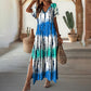 🌺2026 Summer Hot Sale：Only￡14.99‼️👗Women’s Casual V-Neck Gradient Dress💐Soft Flowy Ombre Sundress For Beach Holiday Daily Commute UK🇬🇧🌈