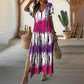 🌺2026 Summer Hot Sale：Only￡14.99‼️👗Women’s Casual V-Neck Gradient Dress💐Soft Flowy Ombre Sundress For Beach Holiday Daily Commute UK🇬🇧🌈