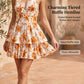🌴SUMMER HOT SALE £14.99!!💥50K+ SOLD!👗Women‘s Halter Tie-Neck Printed Mini Dress✨Backless Self-Tie Sleeveless Floral Sundress For Holiday Date Party