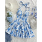 🌴SUMMER HOT SALE £14.99!!💥50K+ SOLD!👗Women‘s Halter Tie-Neck Printed Mini Dress✨Backless Self-Tie Sleeveless Floral Sundress For Holiday Date Party