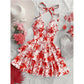 🌴SUMMER HOT SALE £14.99!!💥50K+ SOLD!👗Women‘s Halter Tie-Neck Printed Mini Dress✨Backless Self-Tie Sleeveless Floral Sundress For Holiday Date Party