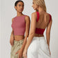 💗LAST DAY SPECIAL PRICE ￡11.99⚡50K+ SOLD💕👙High Neck Slim Fit Crop Tank Shirt Y2k Tops🖤Stretchy Sleeveless Cropped Camisole For Club Daily Street Outfit UK🇬🇧✨