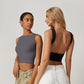 💗LAST DAY SPECIAL PRICE ￡11.99⚡50K+ SOLD💕👙High Neck Slim Fit Crop Tank Shirt Y2k Tops🖤Stretchy Sleeveless Cropped Camisole For Club Daily Street Outfit UK🇬🇧✨