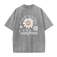 🌼👕2026 Summer Hot Sale 50% OFF‼️✨Dames Zomer T-Shirt Aanbieding｜Vintage Gewassen Madeliefje Print Loose Fit T-Shirt voor Dames✨Zacht Ademend Los Model Alledaagse Casual Top NL🇳🇱