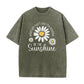 🌼👕2026 Summer Hot Sale 50% OFF‼️✨Dames Zomer T-Shirt Aanbieding｜Vintage Gewassen Madeliefje Print Loose Fit T-Shirt voor Dames✨Zacht Ademend Los Model Alledaagse Casual Top NL🇳🇱