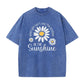🌼👕2026 Summer Hot Sale 50% OFF‼️✨Dames Zomer T-Shirt Aanbieding｜Vintage Gewassen Madeliefje Print Loose Fit T-Shirt voor Dames✨Zacht Ademend Los Model Alledaagse Casual Top NL🇳🇱