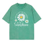 🌼👕2026 Summer Hot Sale 50% OFF‼️✨Dames Zomer T-Shirt Aanbieding｜Vintage Gewassen Madeliefje Print Loose Fit T-Shirt voor Dames✨Zacht Ademend Los Model Alledaagse Casual Top NL🇳🇱
