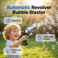 🔫 LAST DAY SPECIAL PRICE ￡9.99⚡50K+ SOLD💕Outdoor Electric Revolver Bubble Toy for Kids✨Auto Continuous Bubble Blaster with LED Light & Music Drop-Resistant Backyard Party Toy UK🇬🇧🫧
