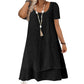 🌞❤️LAST DAY SALE 60% OFF⚡50K+ SOLD💕👗Loose Fit Short Sleeve Dress｜Women Casual Breathable Summer Sundress🏖️