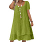 🌞❤️LAST DAY SALE 60% OFF⚡50K+ SOLD💕👗Loose Fit Short Sleeve Dress｜Women Casual Breathable Summer Sundress🏖️