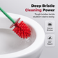 ⏰🚽LAST DAY SPECIAL PRICE ￡8.99⚡50K+ SOLD💕✨Creative Cherry-Shaped Toilet Brush🍒Wall Mounted No Dead Corner Cleaning Brush Detachable Bathroom Accessory UK🇬🇧