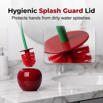 ⏰🚽LAST DAY SPECIAL PRICE ￡8.99⚡50K+ SOLD💕✨Creative Cherry-Shaped Toilet Brush🍒Wall Mounted No Dead Corner Cleaning Brush Detachable Bathroom Accessory UK🇬🇧