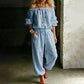 ⏳👗2026 Summer Hot Sale 50% OFF‼️🌸Women's Off Shoulder Jumpsuit – Effortless Chic With A Flattering Fit ✨
