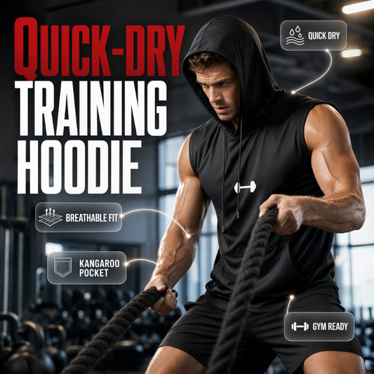 🔥🏃LAST DAY SALE – ONLY ￡12.99‼️✨Men's Athletic Sleeveless Hoodie Vest👕Lightweight Breathable Hooded Tank Top For Fitness, Workout, Casual Daily Wear UK Stock