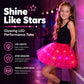 🏆🌈LAST DAY SALE – ONLY ￡8.99!!🔥LED Light Up Sequin Tutu Skirt Star Mesh Princess Skirt for Girls and Adults