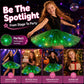 🏆🌈LAST DAY SALE – ONLY ￡8.99!!🔥LED Light Up Sequin Tutu Skirt Star Mesh Princess Skirt for Girls and Adults