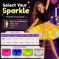 🏆🌈LAST DAY SALE – ONLY ￡8.99!!🔥LED Light Up Sequin Tutu Skirt Star Mesh Princess Skirt for Girls and Adults