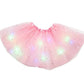 🏆🌈LAST DAY SALE – ONLY ￡8.99!!🔥LED Light Up Sequin Tutu Skirt Star Mesh Princess Skirt for Girls and Adults