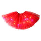 🏆🌈LAST DAY SALE – ONLY ￡8.99!!🔥LED Light Up Sequin Tutu Skirt Star Mesh Princess Skirt for Girls and Adults