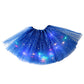 🏆🌈LAST DAY SALE – ONLY ￡8.99!!🔥LED Light Up Sequin Tutu Skirt Star Mesh Princess Skirt for Girls and Adults