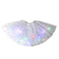 🏆🌈LAST DAY SALE – ONLY ￡8.99!!🔥LED Light Up Sequin Tutu Skirt Star Mesh Princess Skirt for Girls and Adults