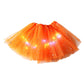 🏆🌈LAST DAY SALE – ONLY ￡8.99!!🔥LED Light Up Sequin Tutu Skirt Star Mesh Princess Skirt for Girls and Adults